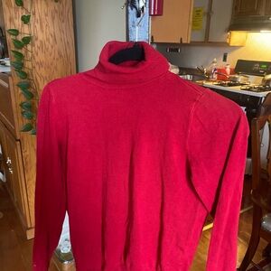 Red Turtleneck Sweater